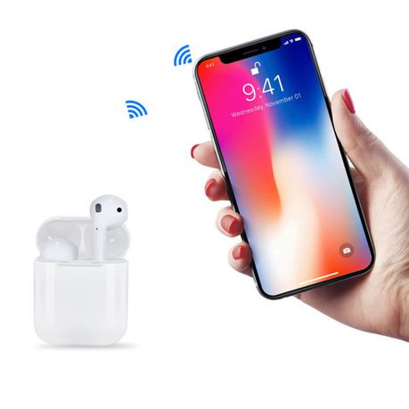 i12 TWS Wireless Bluetooth Ear Pods with Charging Box