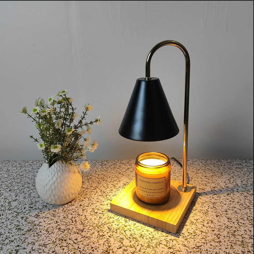 Aromatherapy Melting Wax Lamp - Black_0