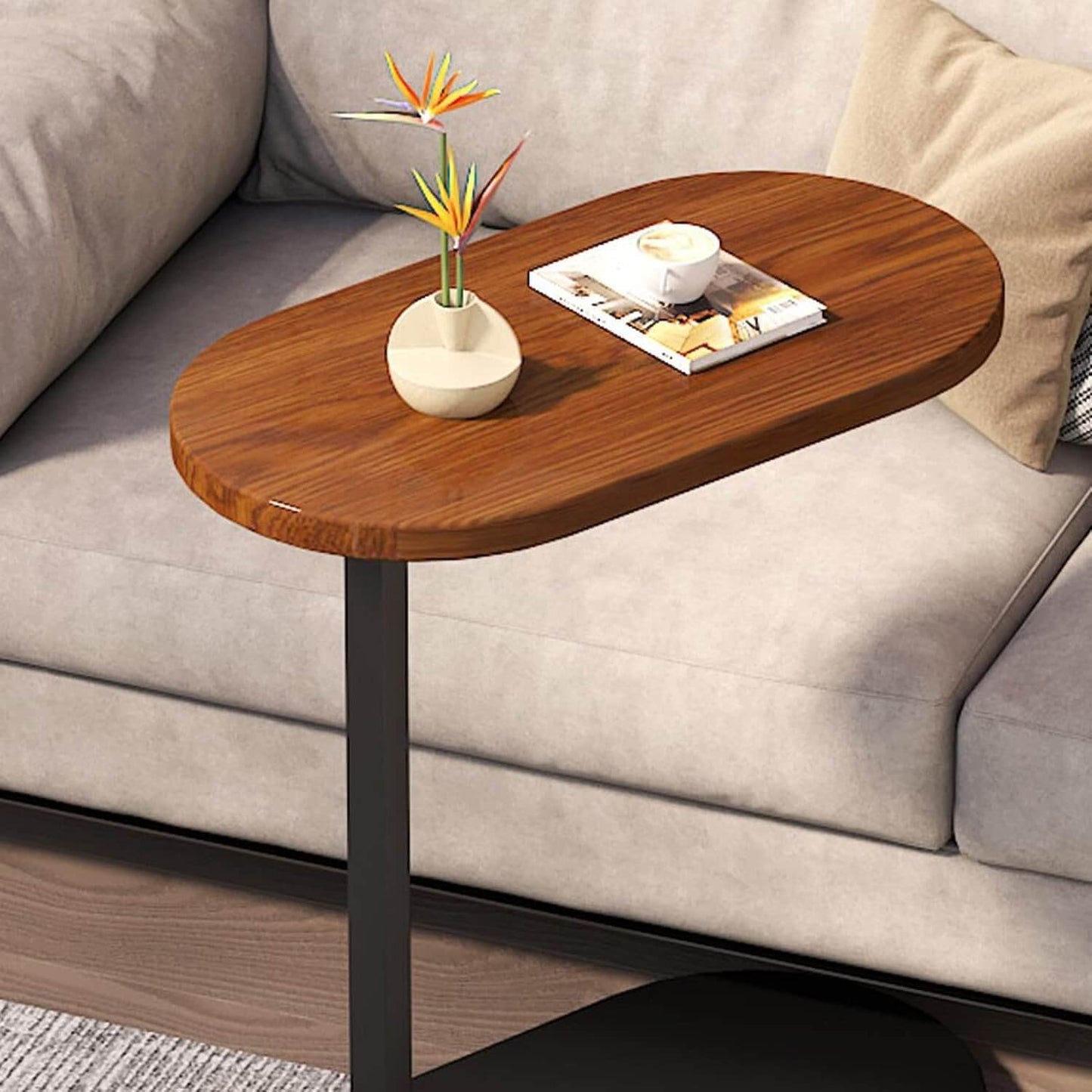 C Shaped Side Table