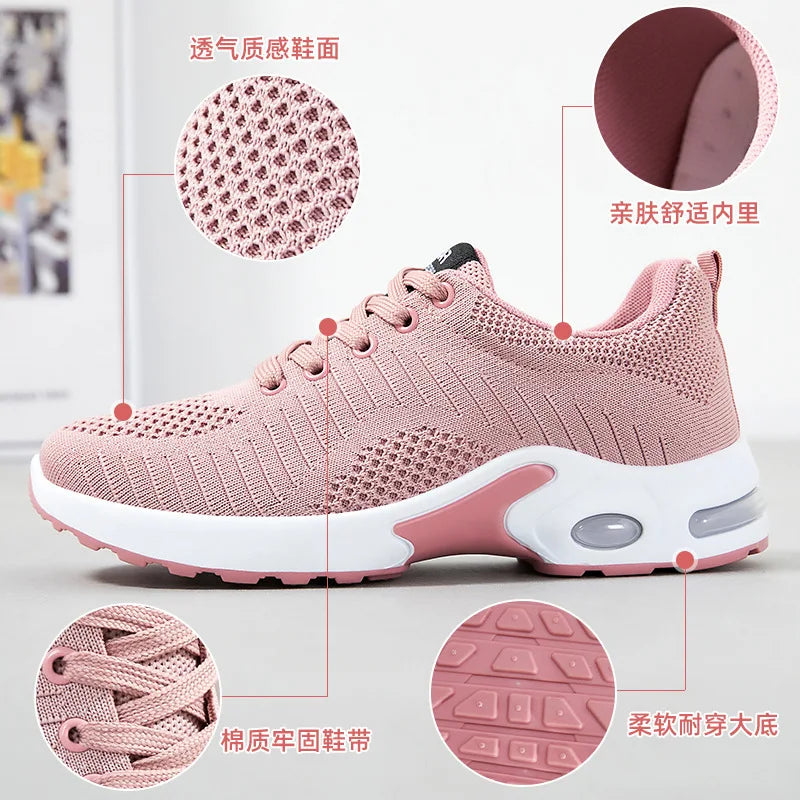 2024 Spring women's shoes large size running shoes Casual air cushion sports shoes sneakers