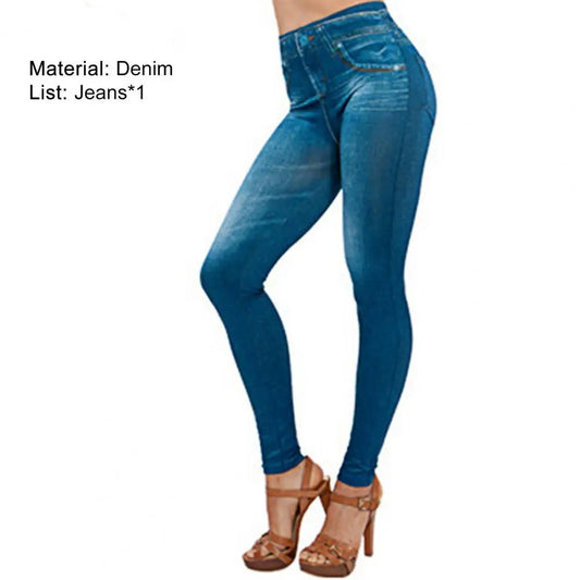 Women Jeans Stretch Skin-friendly Soft Multi Pockets High Waist Jeans   Pants  for Shopping