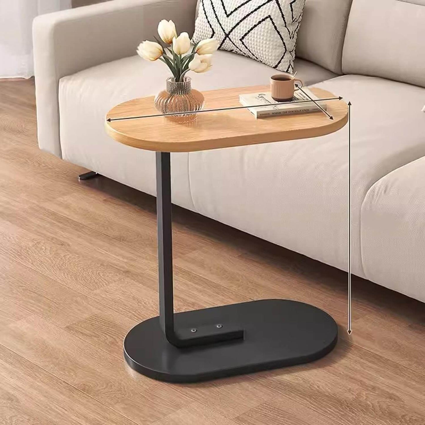 C Shaped Side Table